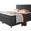 IHG Boxspringbett Berlin 180x200 cm Webstoff Anthrazit