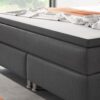 IHG Boxspringbett Berlin 180x200 cm Webstoff Anthrazit