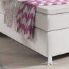 IHG Boxspringbett Oxford 180x200 cm Kunstleder Weiß