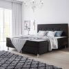 IHG Boxspringbett Jump 180x200 Webstoff Schwarz Typ 2