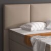IHG Boxspringbett Oslo 180x200 cm Kunstleder Muddy