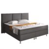 IHG Boxspringbett Oslo mit Bettkasten 180x200 cm Kunstleder Anthrazit
