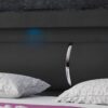 4260465773970-5 IHG Boxspringbett MILANO ca.180x200 cm – Schwarz mit Topper – Optik