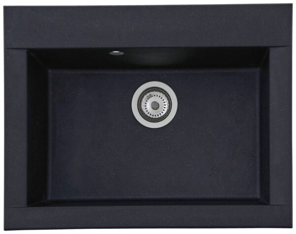 Respekta Einbauspüle Ohio 66 x 50 S schwarz Mineralite B/H/T: ca. 66x21x50 cm Respekta Einbauspüle Ohio 66 x 50 S schwarz Mineralite B/H/T: ca. 66x21x50 cm