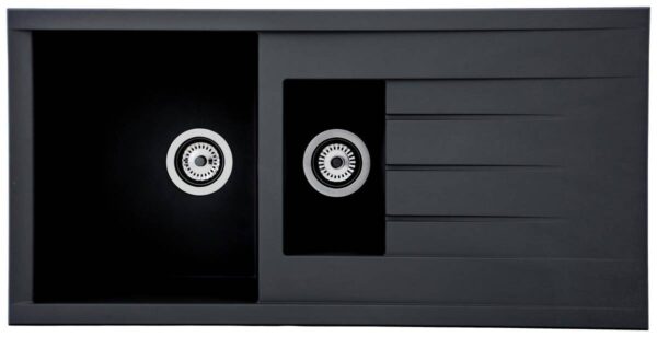 Respekta Einbauspüle Houston 100 x 50 S schwarz Mineralite B/H/T: ca. 100x21x50 cm Respekta Einbauspüle Houston 100 x 50 S schwarz Mineralite B/H/T: ca. 100x21x50 cm