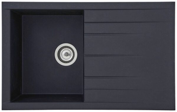 Respekta Einbauspüle Houston 80 x 50 S schwarz Mineralite B/H/T: ca. 80x21x50 cm Respekta Einbauspüle Houston 80 x 50 S schwarz Mineralite B/H/T: ca. 80x21x50 cm
