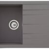 Respekta Einbauspüle Houston 80 x 50 G Beton grau Mineralite B/H/T: ca. 80x21x50 cm