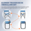 Homecall Regiestuhl Ultraleicht Klappstühle, klappbare Rückenlehne, bis 120kg, Aluminiumrahmen