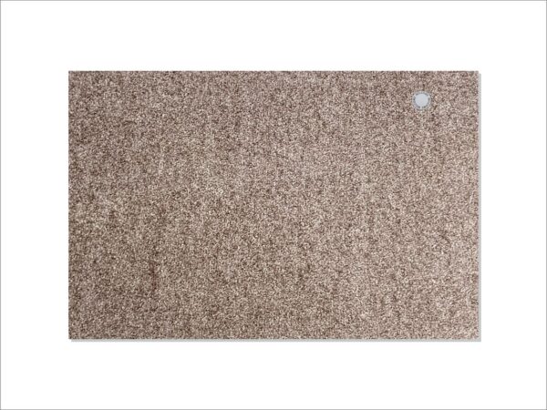 4260597331444-1 Keilbach Designprodukte Keilbach Fußmatte mit Edelstahlelement, 87 x 57 cm, warmgrey
