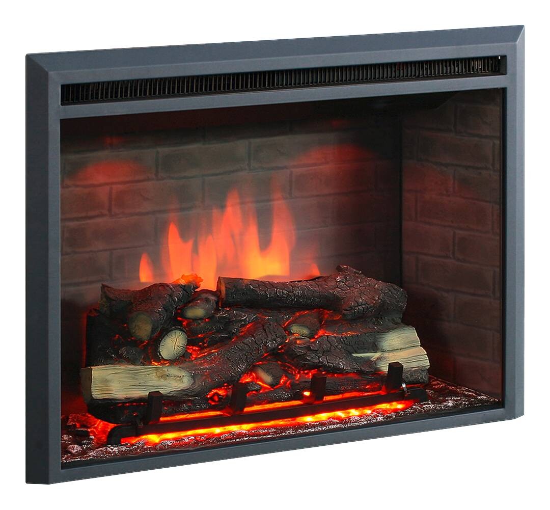 Balderia Einbaukamin Calida 33"" schwarz B/H/T: ca. 89x69x23 cm ca. 2 W
