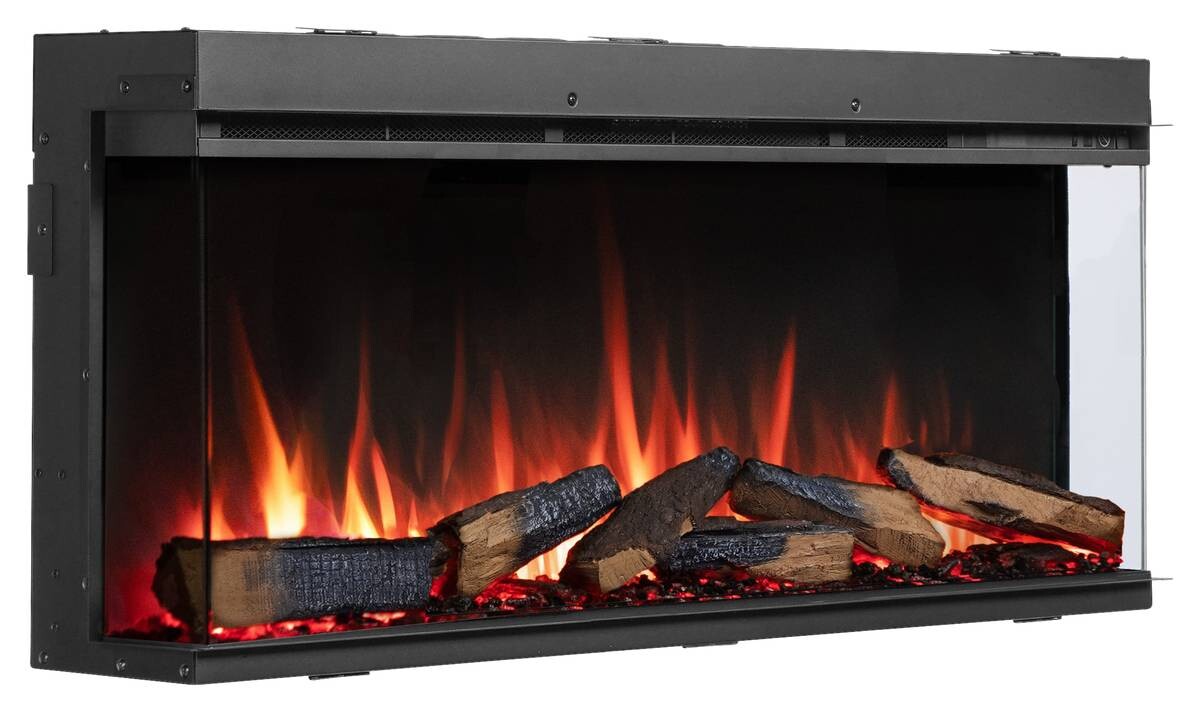 Balderia Elektrischer-Kamin EF408A Athena 44"" schwarz B/H/T: ca. 113x50x21 cm ca. 1500 W