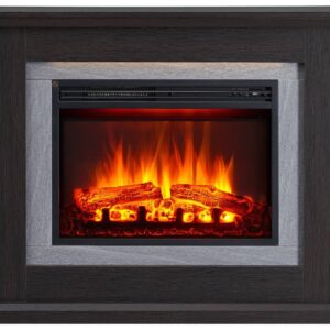 Balderia Elektrischer Kamin Charon dunkelbraun MDF B/H/T: ca. 100x84x25 cm