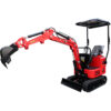 HZC power Minibagger HZC Power BKB992K, Benzin, 940 Kg, neues Design und seitliche Joystick – Steuerung
