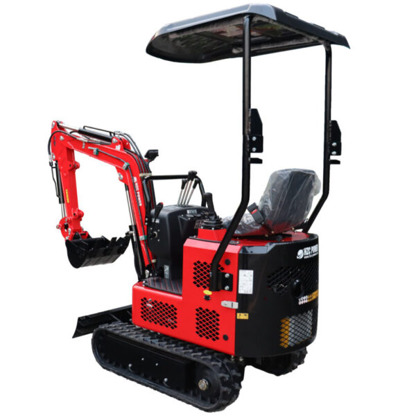 HZC power Minibagger HZC Power BKB992K, Benzin, 940 Kg, neues Design und seitliche Joystick – Steuerung