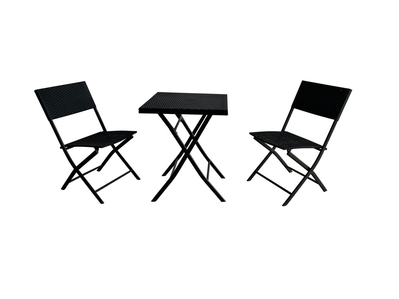 Happy Home 3 tlg. Bistro Set – schwarz