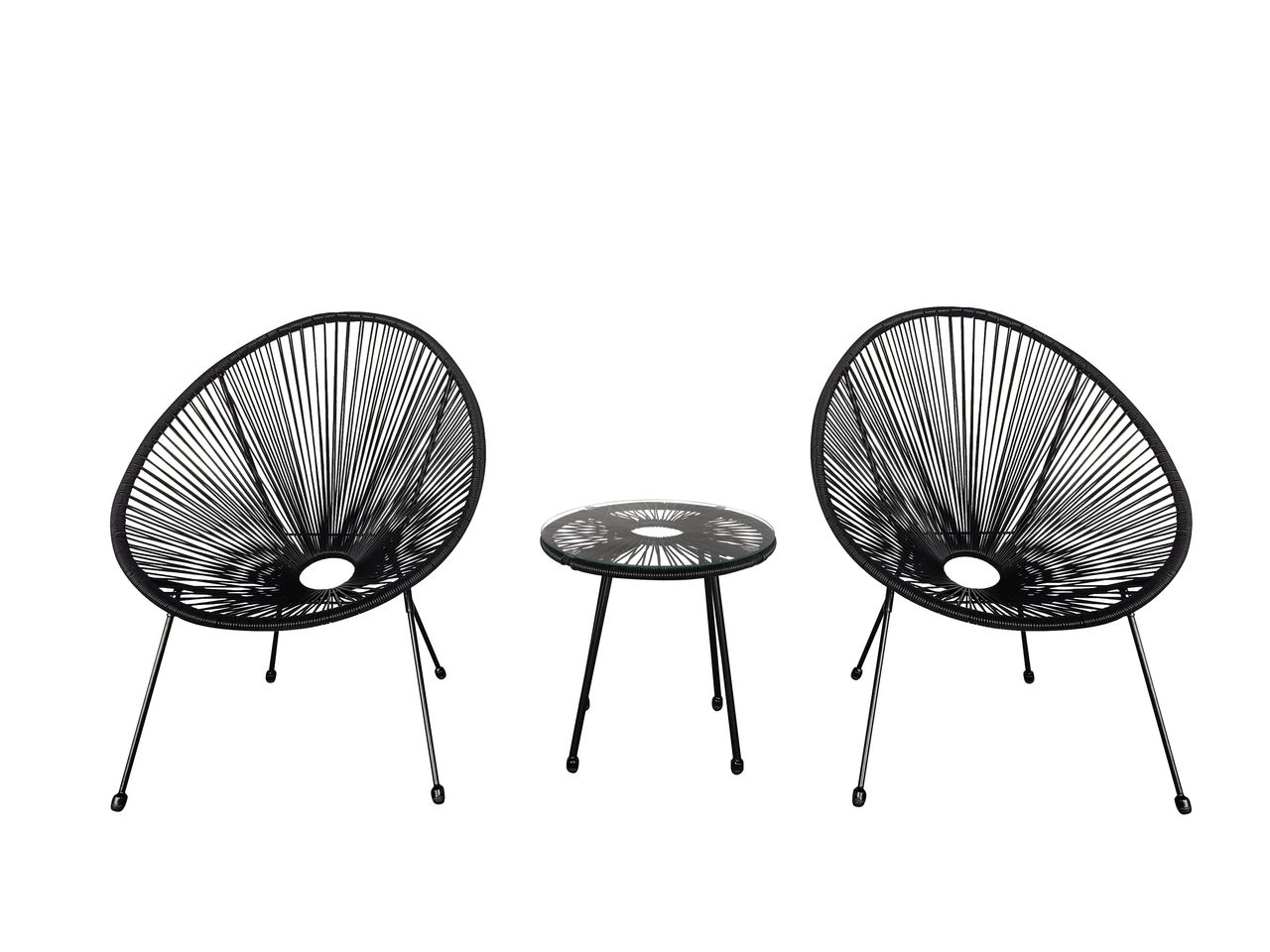Happy Home 3tlg. Bistro – Set HGE53 – SCH schwarz