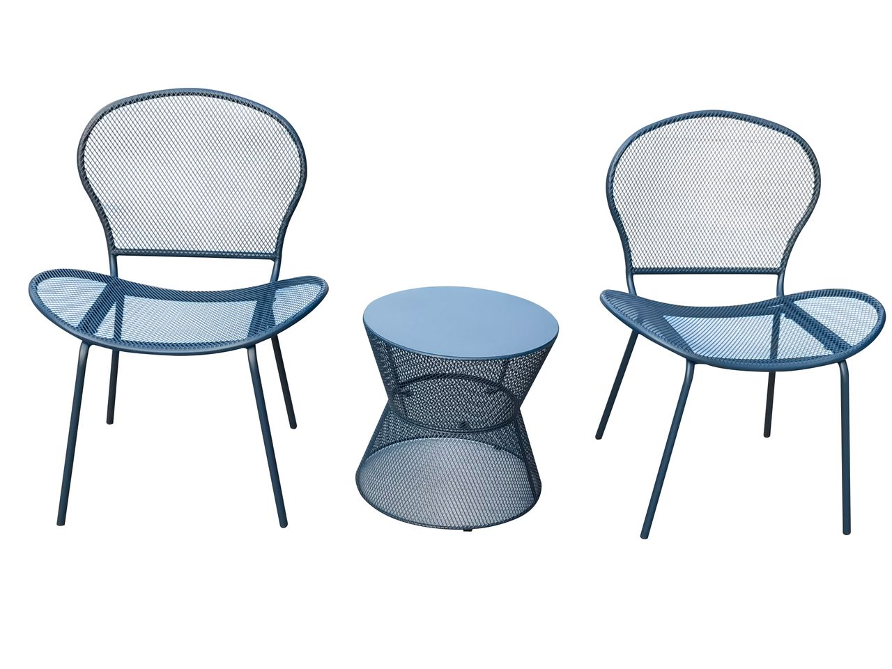Happy Home 3tlg. modernes Bistro Set HGS58 – DBL dunkelblau