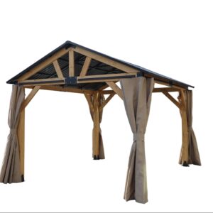 Never Indoor Pavillon KENT ca. 355 x 298 x 265 cm – Anthrazit