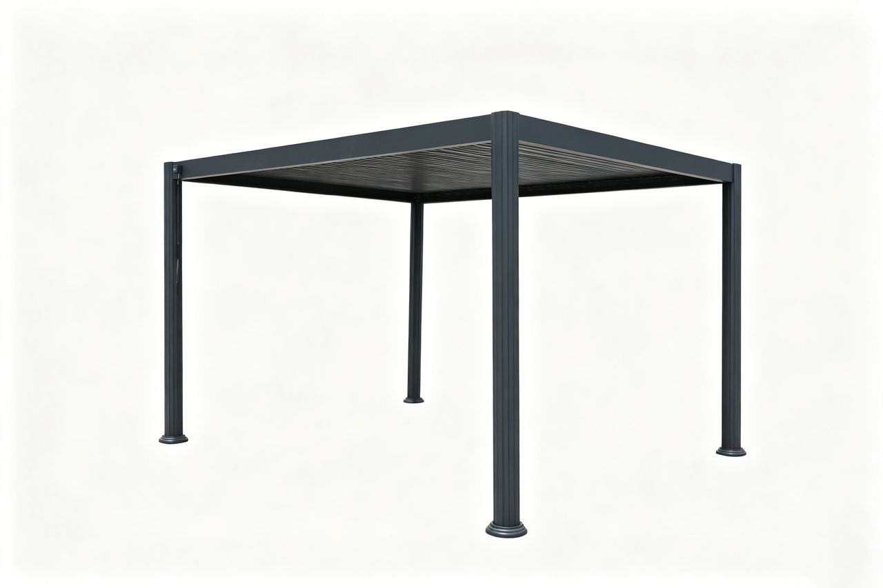 Never Indoor Aluminium-Pergola mit verstellbaren Lamellen ca. 300 × 360 × 230 cm – Anthrazit