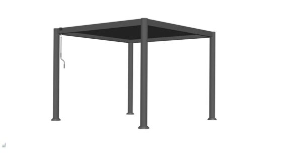 Never Indoor Aluminium-Pergola mit verstellbaren Lamellen ca. 300 × 300 × 230 cm – Anthrazit