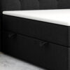 Möbel Punkt Boxspringbett PRAG Chesterfield mit Bettkasten, ca.180 x 200 cm – Schwarz