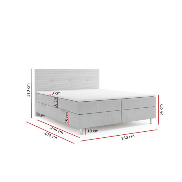 4262413691701-5 Möbel Punkt Boxspringbett RIO mit Bettkasten, ca. 180 x 200 cm – Schwarz