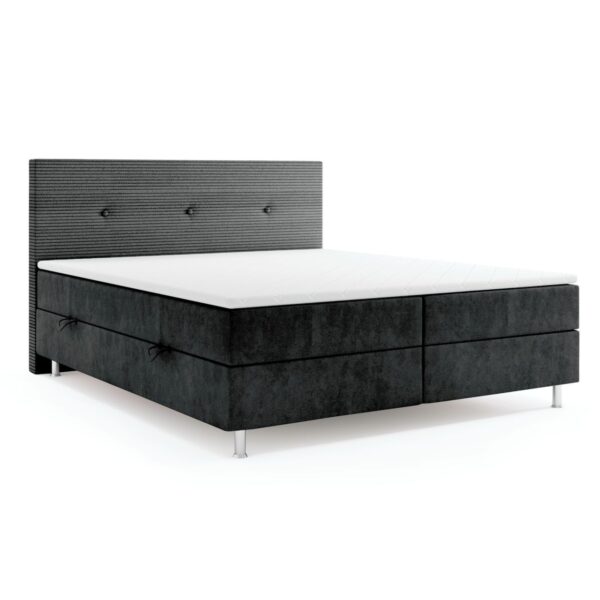 4262413691787-6 Möbel Punkt Boxspringbett RIO mit Bettkasten, ca. 180 x 200 cm – Schwarz