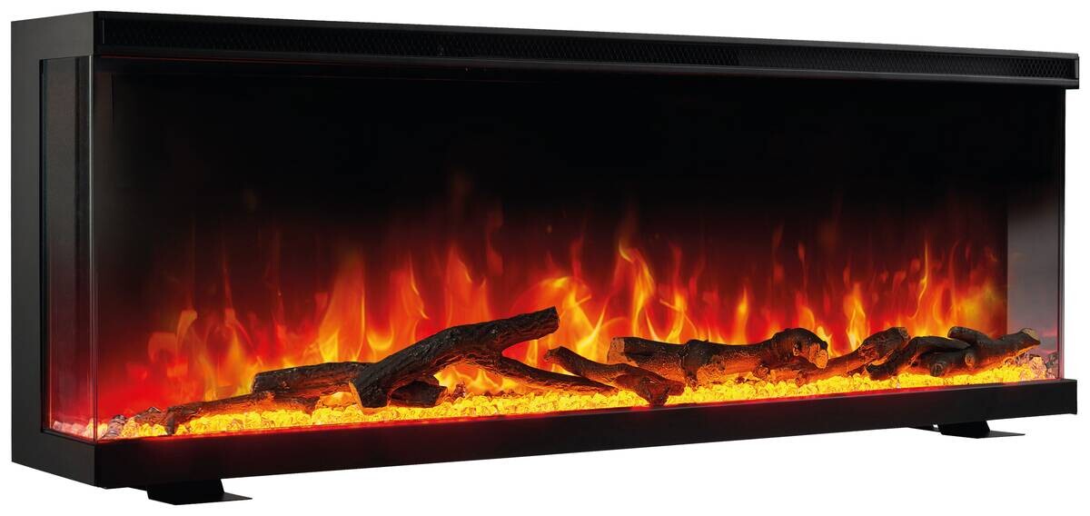 KAMINIO Elektrischer-Kamin LEA schwarz Metall B/H/T: ca. 91,9x43x20 cm ca. 1800 W