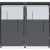 Westmann Mülltonnenbox Tonus anthrazit B/H/L: ca. 132x116x80 cm
