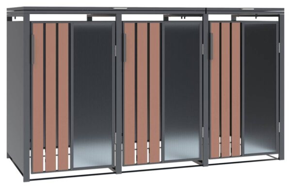 Westmann Mülltonnenbox Status anthrazit B/H/L: ca. 198x116x80 cm