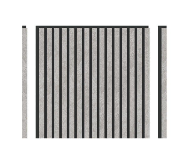 4262541960045-1 LOADA Akustikpaneel Matt Hell – Silber, 3 – seitig, 4 Stk à 600×600×21, 5 mm/1, 44m² – Wolkenoptik