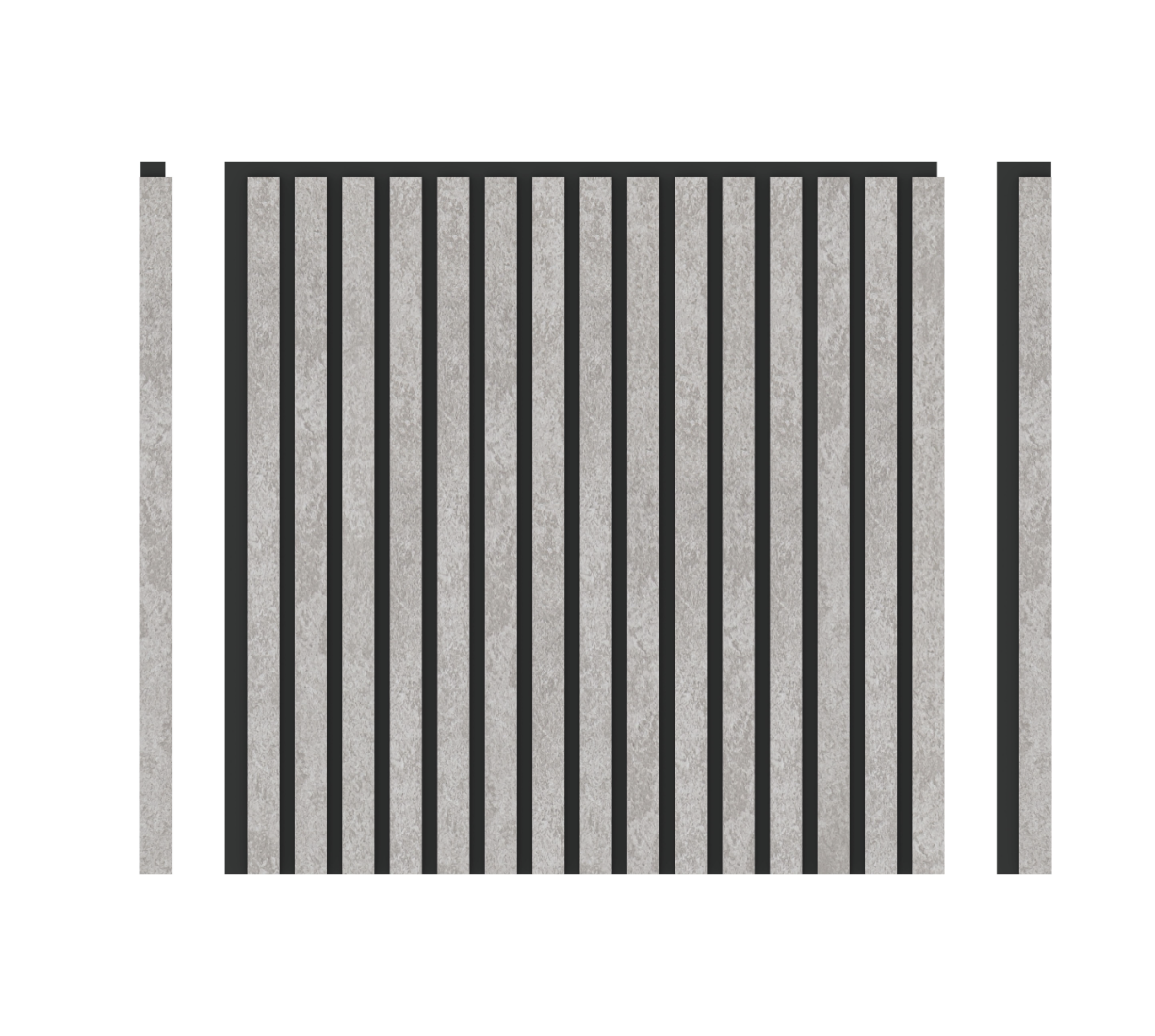 LOADA Akustikpaneel Matt Hell – Silber, 3 – seitig, 4 Stk à 600×600×21, 5 mm/1, 44m² – Wolkenoptik