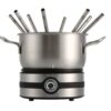 Mauviel 1830 Fondue Set silber Metall B/H/L: ca. 27x20x27 cm