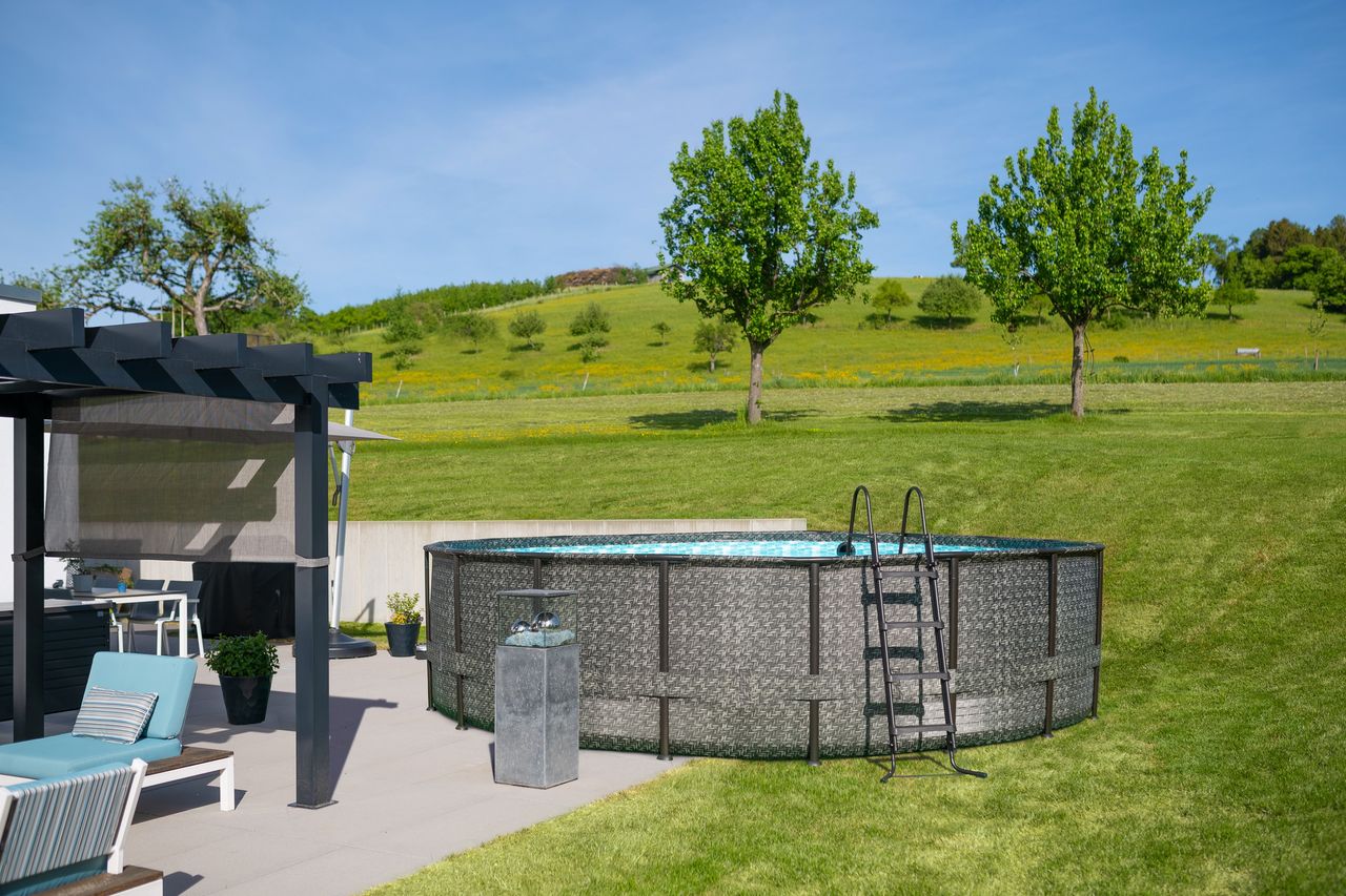 50NRTH Summer Waves Elite Pool 549×132 cm rattan grau