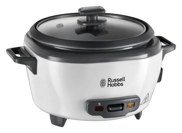Russell Hobbs Reiskocher weiß Kunststoff Metall Glas B/H/L: ca. 21x19x15 cm Russell Hobbs Reiskocher weiß Kunststoff Metall Glas B/H/L: ca. 21x19x15 cm
