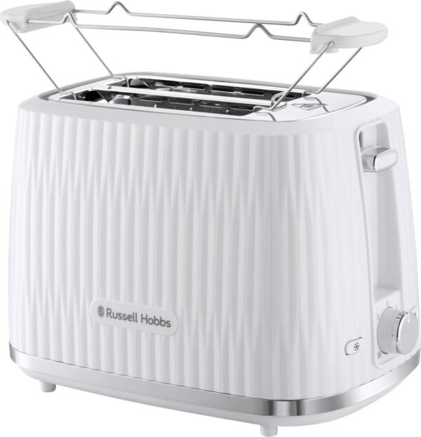 Russell Hobbs Toaster 27370-56 weiß Edelstahl Kunststoff B/H/L: ca. 17,4x19,1x27,8 cm Russell Hobbs Toaster 27370-56 weiß Edelstahl Kunststoff B/H/L: ca. 17,4x19,1x27,8 cm