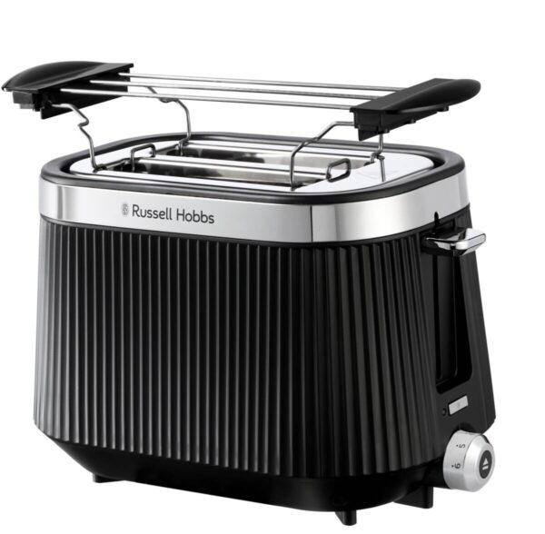 Russell Hobbs Toaster 26760-56 schwarz Edelstahl Kunststoff B/H/L: ca. 18x19x27 cm Russell Hobbs Toaster 26760-56 schwarz Edelstahl Kunststoff B/H/L: ca. 18x19x27 cm