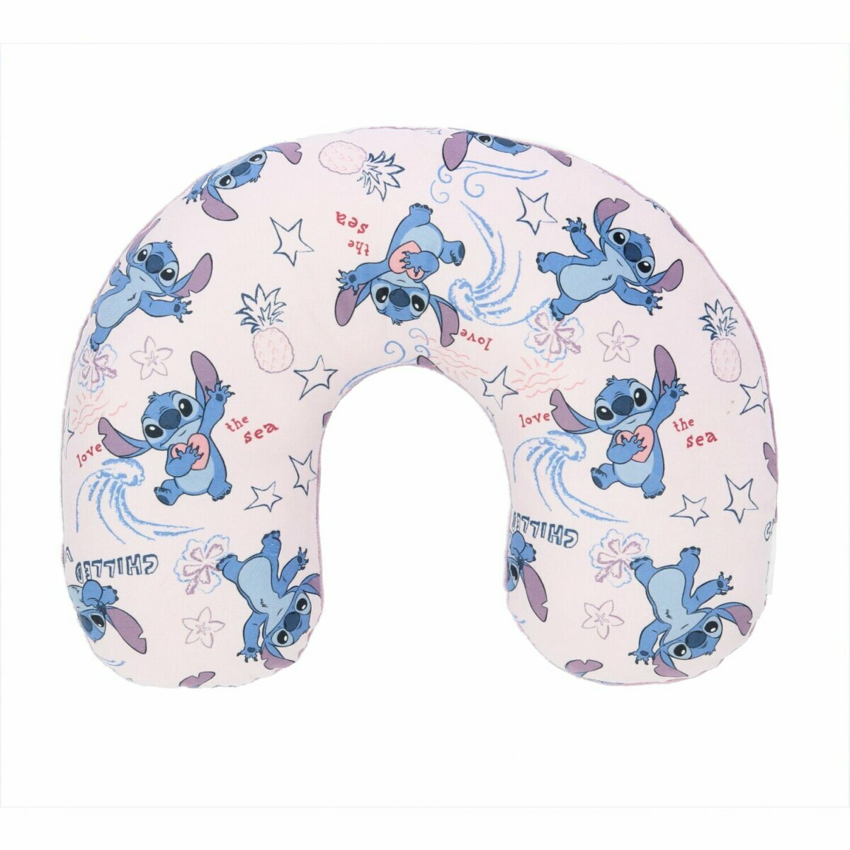 COFI 1453 Lilo & Stitch Reisekopfkissen Nackenkissen Ideales Kopfkissen für Reisen