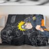 COFI 1453 Naruto Kuscheldecke – Leichte Sofadecke mit Motiv, 110x150 cm