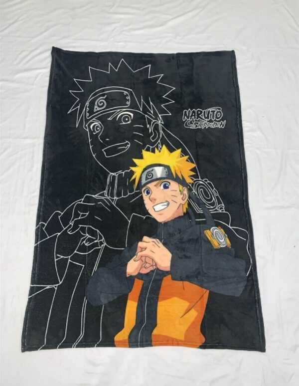 COFI 1453 Naruto Kuscheldecke – Leichte Sofadecke mit Motiv, 110x150 cm