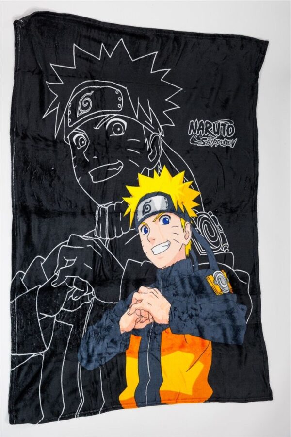 COFI 1453 Naruto Kuscheldecke – Leichte Sofadecke mit Motiv, 110x150 cm