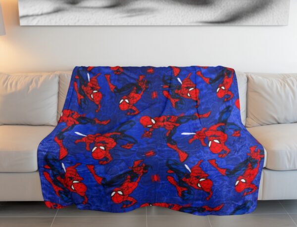 5407010076738-2 Spiderman Marvel Spiderman Kuscheldecke – Wohndecke für Kinder, 110×150 cm