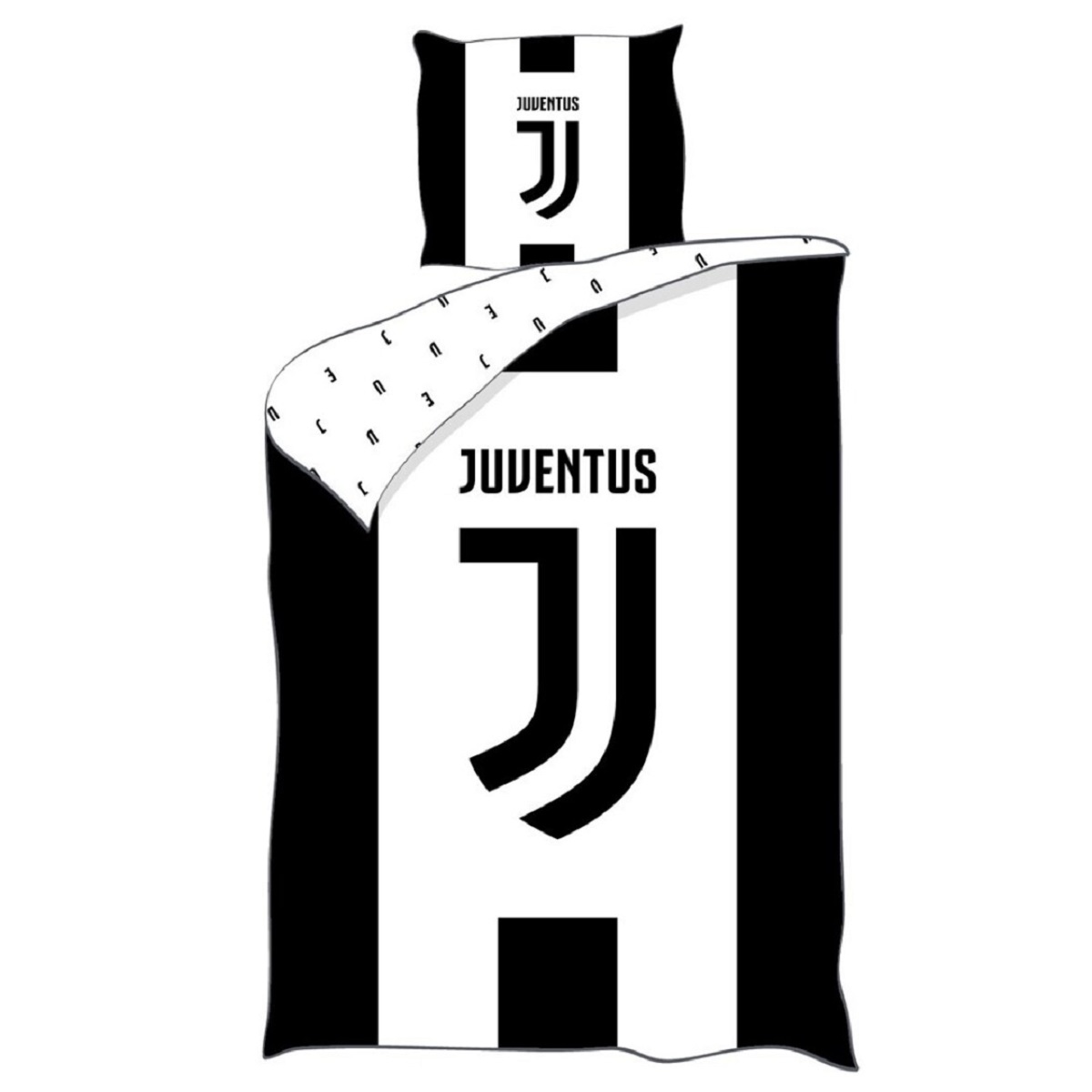 COFI 1453 Juventus Turin Bettwäsche – Set – 140×200 + 65×65 cm aus Baumwolle