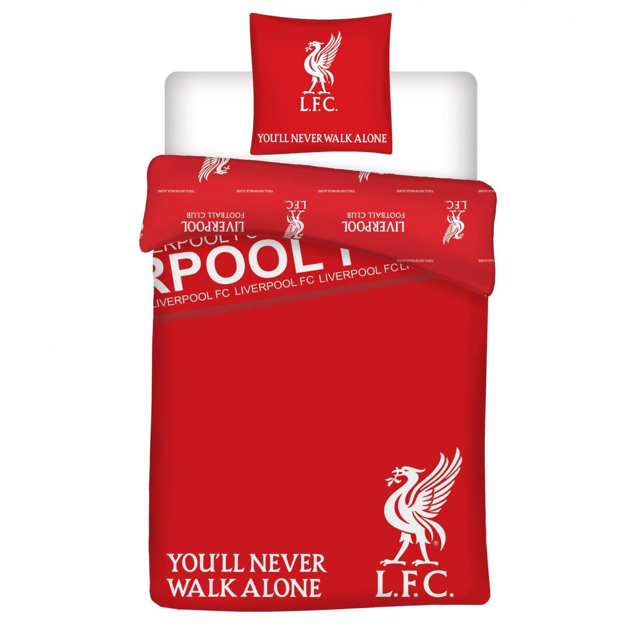 COFI 1453 Liverpool FC Bettbezug – Single – 140 x 200 cm – Rot