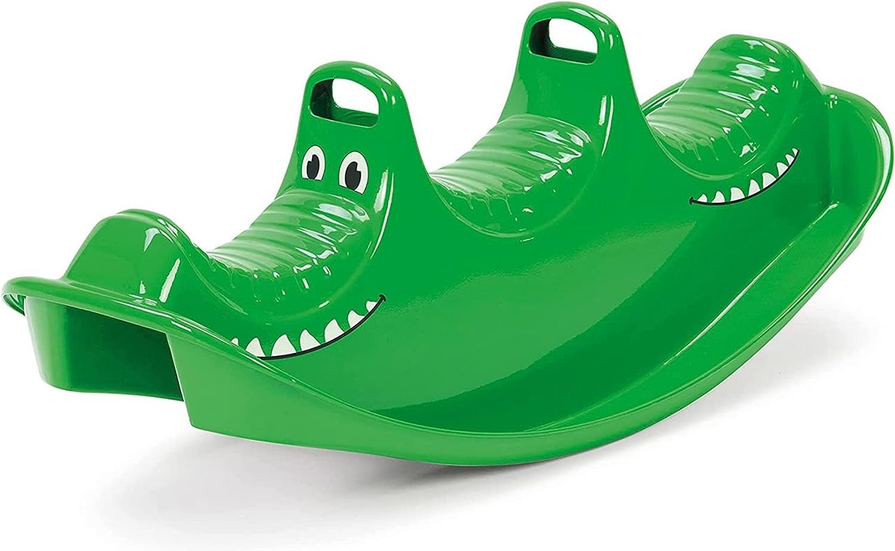 dantoy Schaukelpferd – Wippe – Kinderwippe für Kinder 1 – 5 Jahre – Grünes Krokodil
