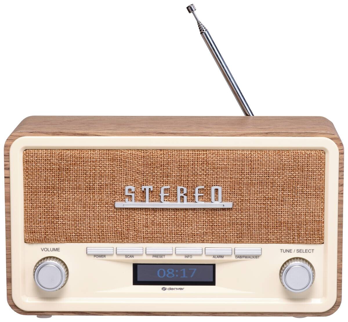 Denver DAB+ Radio DAB-18LW hellbeige
