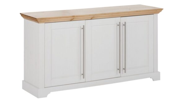 OTTO home Kommode Melissa, aus massiver Kiefer, FSC® zertifiziert, 3-türig, Breite 132 cm