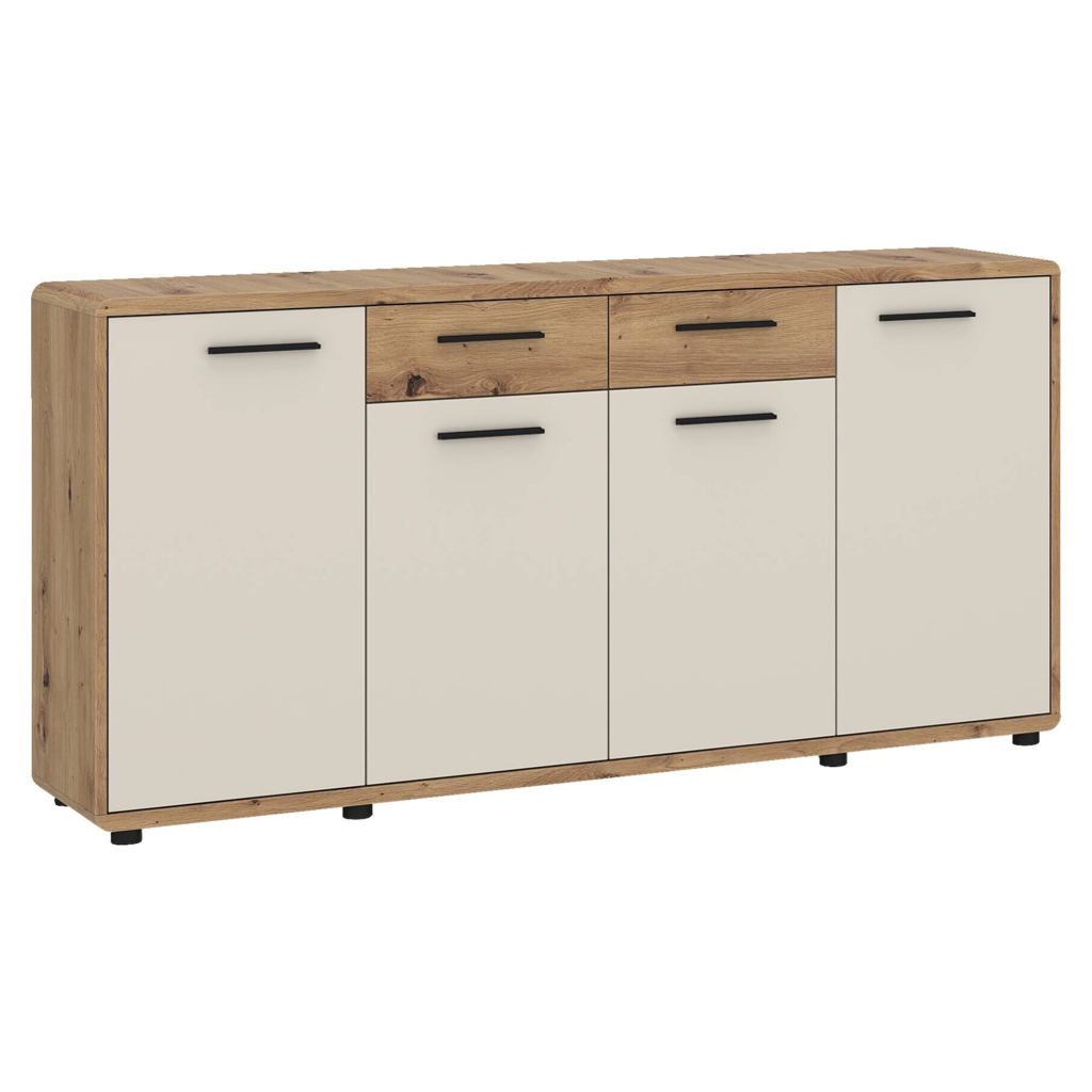 POCO Kommode Fontana Plus Eiche Artisan Nachbildung Kaschmir B/H/T: ca. 174x87x40 cm