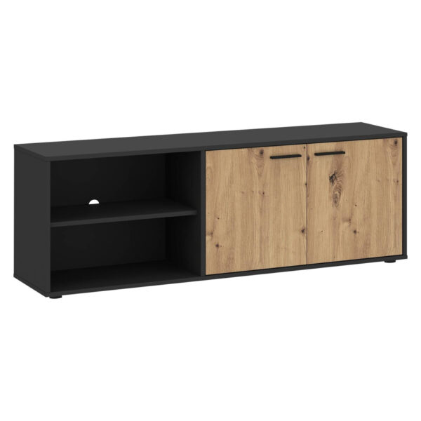 POCO TV-Lowboard WILMA Eiche Artisan Nachbildung anthrazit B/H/T: ca. 140x50x40 cm