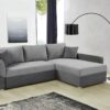 Ecksofa mit Bettfunktion und Bettkasten anthrazit grau Polyester B/H/T: ca. 247x82x178 cm